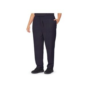 Cuddl Duds Scrubs Pants Black 1X Antimicrobial Stretch Drawstring Waist